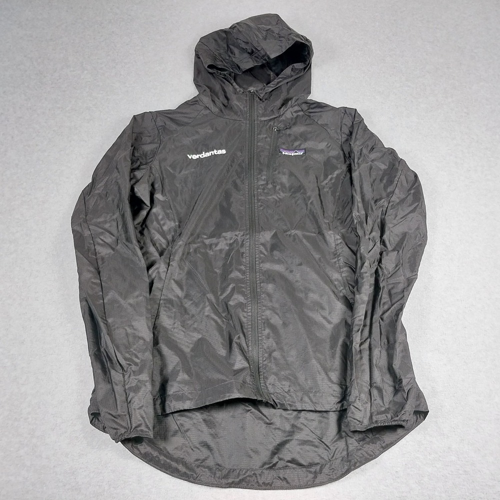 Patagonia Houdini Jacket Womens Small Black Light Full Zip Packable Windbreaker